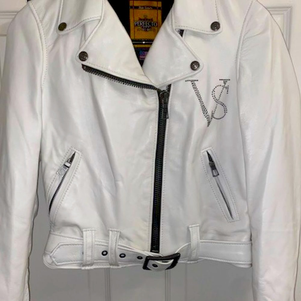 - 2011 Vintage Victorias Secret Fashion Show Leather Moto Jacket